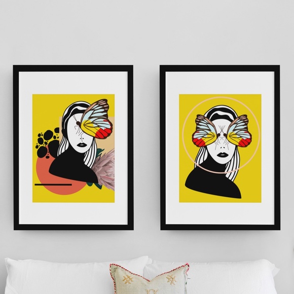 Other - Abstract Woman Modern Wall Art Unframed